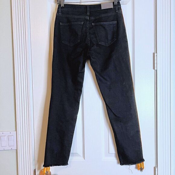 Carmar Denim Black Side Stripe/Zip Skinny Jeans sz 25 - Picture 2 of 8